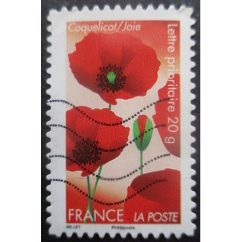 France Autoadhésif N°672 Coquelicot Oblitéré