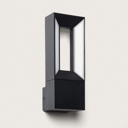Applique Murale Extérieure Led Aluminium 2x5w Trimel Noire Noir