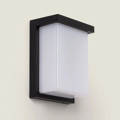Applique Murale Led Extérieur Aluminium 16w Tyron 4000k Noir Blanc Neutre