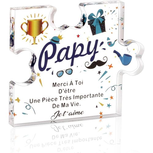 SHIBA-Cadeau Papy, Cadeau Noël pour Papy,Cadeau Anniversaire Papy,Plaque Acrylique Cadeau pour papy,Cadeau Grand Pere,Cadeau Fete [8