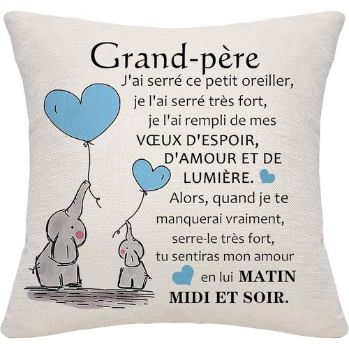 SHIBA-Couvre-Coussin en Carton pour Grand-père - Cadeau de Petite-Fille et Petit-Fils pour Anniversaire, Fête des Pères, Noël[778]
