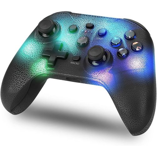 Shiba-Manette Switch Sans Fil - Led Rvb Réglable, Switch/Pc/Android/Ios, Fonction Turbo, Réglages Macro, Bluetooth, 6 Axes, 4 Mode[6
