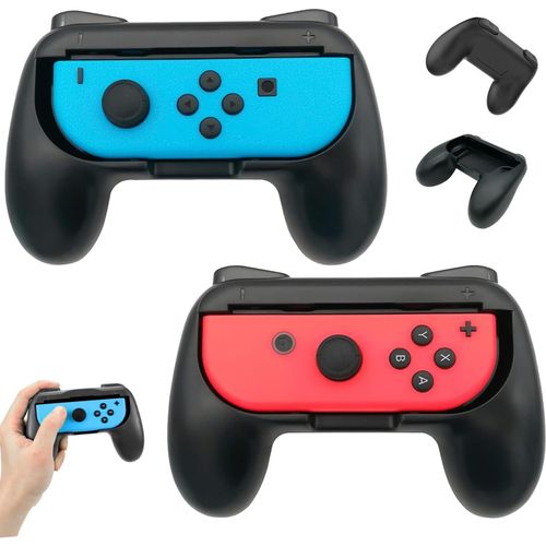 Shiba-Boîtier De Poignées De Jeux 2 Pièces, Kit De Manettes En Abs Pour Contrôleur En Abs Poignée, Noir Manette De Jeu Grips, Cont[3