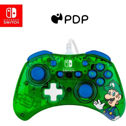 Shiba-Pdp Rock Candy Filaire Gaming Switch Pro Manette - Official License Nintendo - Oled / Lite Compatible - Compact, Durable Tra[2