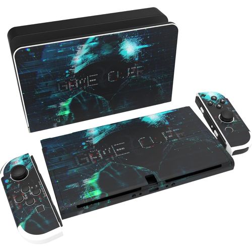 Shiba-Autocollant Pour Switch Oled Protection,Sticker Skin Pour Nintendo Switch Oled Manette & Console & Joycon & Dock-Pirate Du J[5