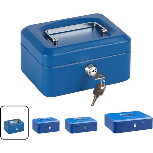 Shiba-Elegant C9215 Caisse À Monnaie Et Billets À Clé Pour Ranger Et Transporter L'argent | Caisse En Acier Monnayeur Et Compartim[1