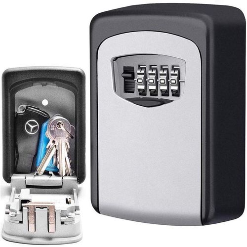 SHIBA-Coffre-fort pour clés CDC® - Choisissez votre propre combinaison - Boîte à clés murale extérieure sécurisée - Idéal pour les[7