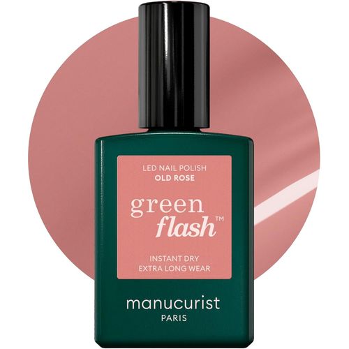 Shiba-Vernis Semi Permanent Green Flash¿ Old Rose - Gel Ongle Naturel - Vernis Gel Uv Semi Permanent - Gel Polish Ingrédients Bio [9 