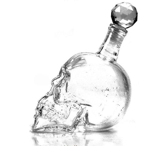 1000ml Carafe Tête De Cristal Tête De Mort Verre Vodka Whisky