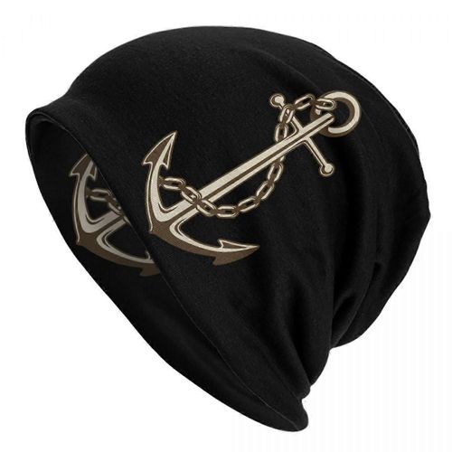 Anchor Boat Beanie Cap Unisexe Winter Warm Bonnet Homme Knit Hat Outdoor Ski Nautical Captain Skullies Beanies Hats For Men Women