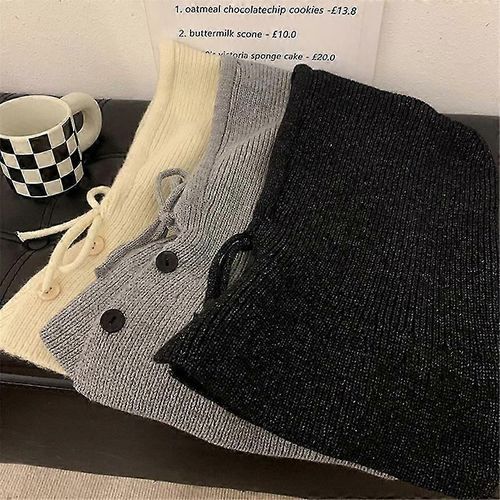 Bonnet D¿Hiver Avec Capuche Et Écharpe Bonnet En Tricot Pour Femmes Et Filles Chaud, Respirant Et Réglable.