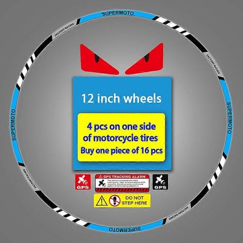 Réfléchissant Bande De Roue De Moto Autocollant De Jante Moyeu Ruban Autocollants De Voiture 10 Quot; 12 Quot; 17 Quot; 18 Po ; Décoration Pour Ducati Honda Yamaha Suzuki Ktm