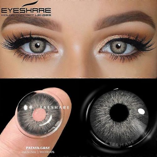 Yeux De Lentille De Couleur Naturelle 1paire De Lentilles De Contact De Couleur Brune Pour Les Yeux Utilisation Annuelle Yeux Beau Maquillage Lentilles De Contact Vertes