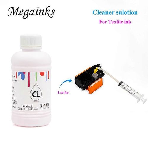 Liquide de nettoyage d¿encre textile DTG 250ML pour Epson pour Roland pour imprimante Mimaki Tête d¿impression et liquide de solution de nettoyage de tube