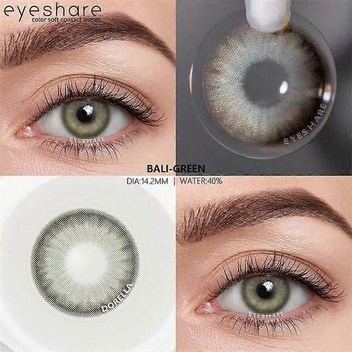 Lentilles De Contact De Couleur 2pcs Contact Coloré Pour Les Yeux Marron Yeux Colorés Lentilles Annuel Beau Maquillage Yeux Lentilles De Contact 