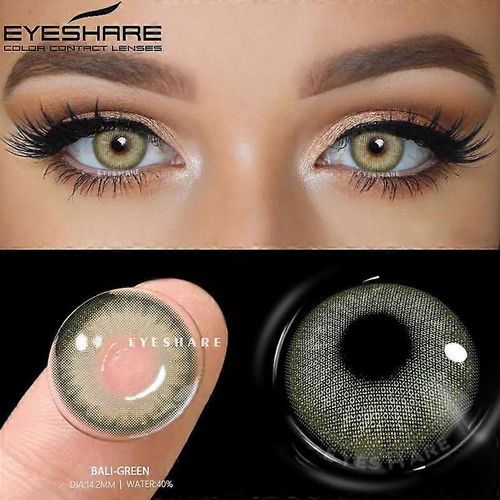 Lentilles De Contact De Couleur Naturelle Pour Les Yeux 2pcs Couleur Bleue Lentille De Contact Pour Les Yeux Annuel Beau Maquillage Marron Lentilles De Contact 
