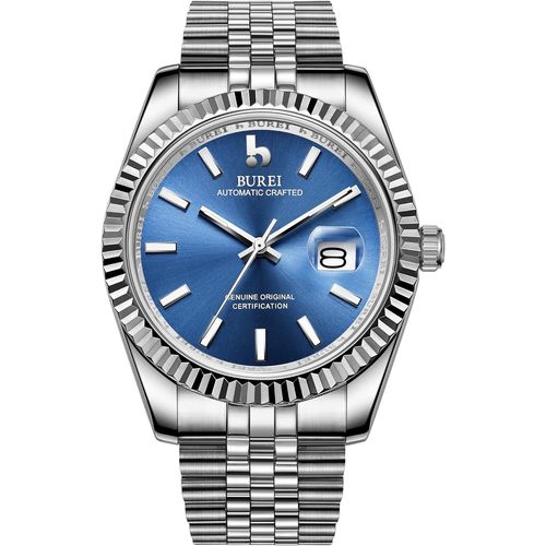 Ytseazn-Montre Automatique De Luxe Pour Homme Élégante Et Classique Avec Date,Montre Mécanique Avec Verre Saphir Synthétique Et Bracelet En Acier Inoxydable