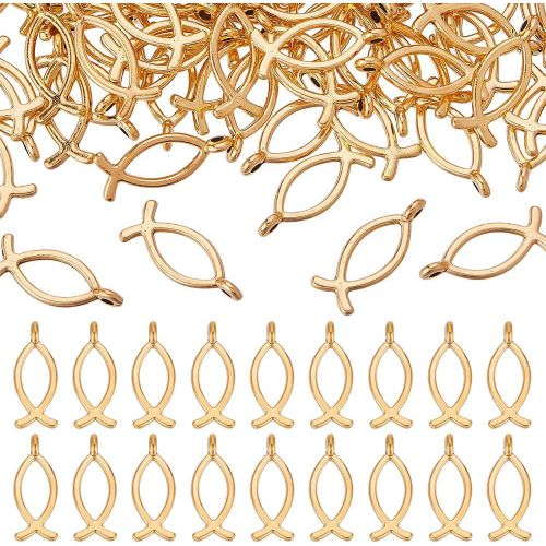 Ytseazn-Breloque En Alliage De Style Tibétain Forme De Poisson Jésus Pendentif En Forme De Poisson Pour La Fabrication De Bijoux Bracelet Collier