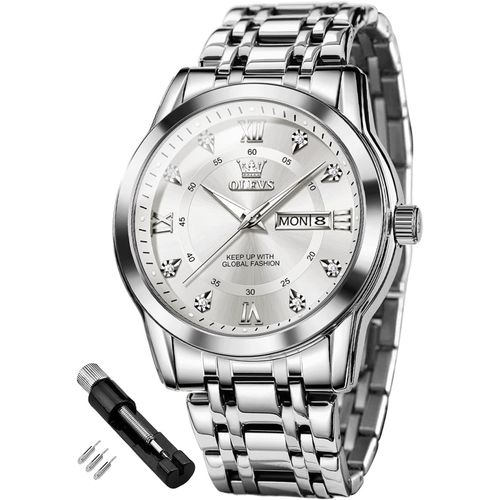 Ytseazn-Montres Pour Homme Or Bleu Acier Inoxydable Montre Hommes Avec Visage Diamant Quartz Étanche Décontracté Élégant Montre-Bracelet Cadeau