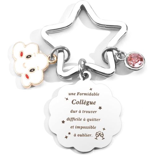 Ytseazn-Cadeau Collegue De Travail Femme,Cadeau Collègue,Cadeau Noel,Cadeau Collegue De Travail,Cadeau Départ Collègue,Cadeau Collegue De Travail Homme,Porte Clef Collegue,Cadeau Meilleure Amie