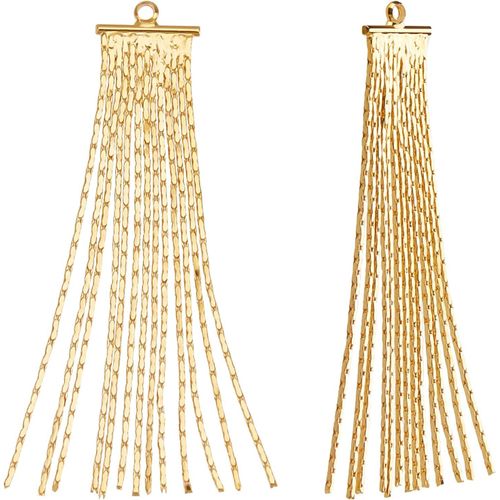 Ytseazn-1 Boîte 10 Pièces Breloque Gland En Laiton Plaqué Or 18k Chaîne Coreana Balancent Gland Boucle D'oreille Pendentifs Pour La Fabrication De Bijoux Fournitures