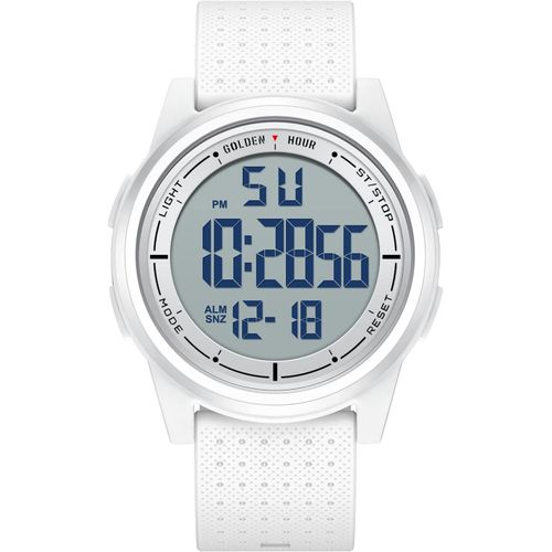 Ytseazn-Montre Digitale Étanche Ultra-Mince Pour Hommes Avec Affichage Grand Angle Bracelet En Caoutchouc Pour Hommes Femmes