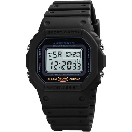Ytseazn-Montre Numérique À Quartz Pour Homme-Résistante Aux Chocs-Unisexe-Étanche Jusqu'à 50 M-Montre De Sport D'extérieur-Vision Nocturne-Bracelet En Polyuréthane