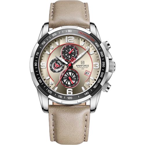 Ytseazn-Montre De Sport Analogique À Quartz Pour Homme Avec Chronographe Et Bracelet En Cuir