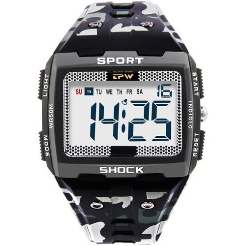Ytseazn-Montre De Sport Numérique Pour Homme Avec Grands Chiffres,Grand Écran Et Grands Chiffres,Facile À Lire,Étanche,Course À Pied