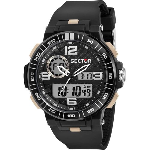 Ytseazn-Hommes Digital Quartz Montre Avec Bracelet En Pu R3251532003