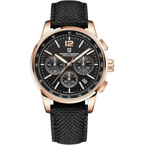 Ytseazn-Pagani Design Montre Chronographe À Quartz Pour Homme Étanchéité 100 Mètres Acier Inoxydable Cadran 40 Mm Diamètre Verre Saphir