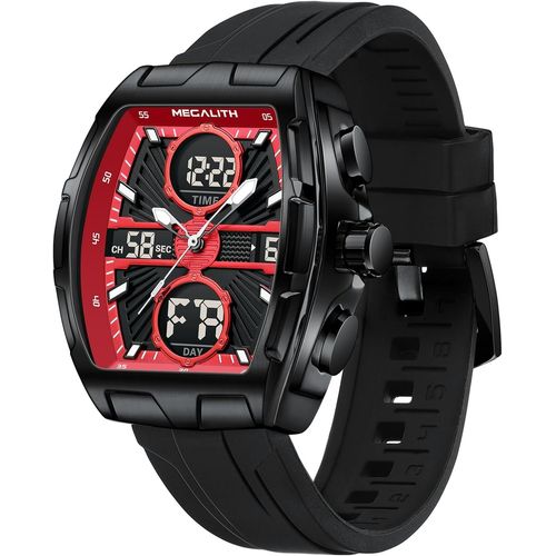 Ytseazn-Megalith Montre Homme Sport Digitale Grand Chronomètre Calendrier Led Militaire Montres Lumineux Analogique Etanche