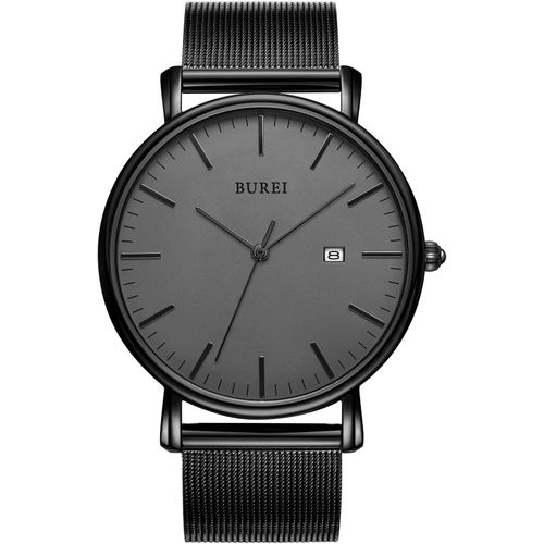 Ytseazn-Minimalist Montre Homme Classy Date Gents Montre Avec Bande Simple Simple Grand Cadran En Acier Inoxydable
