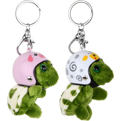 ytseazn-2 Pièces Porte-Clés Tortue,Tortue Peluche Porte-Clés Petit Vert Décoratif Tortue De Dessin Animé Porte-Clés Tortue En Peluche Pour Personnes Préférées Anniversaire Noël En Nouvel Cadeau