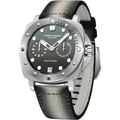Ytseazn-Pagani Design Montre Automatique Pour Homme Bracelet En Nylon Étanche Lunette Rotative Cristal Saphir Affichage De La Date