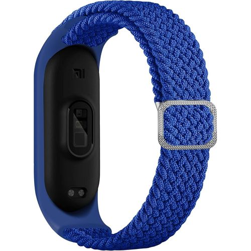 Ytseazn-Bracelet De Montre Compatible Avec Xiaomi Mi Band 7 /Band 6,Nylon Braided Stretch Solo Loop Bracelets Montre,Silicone Bande Remplacement Sangle Pour Xiaomi Mi Band 7 6 5 Watch