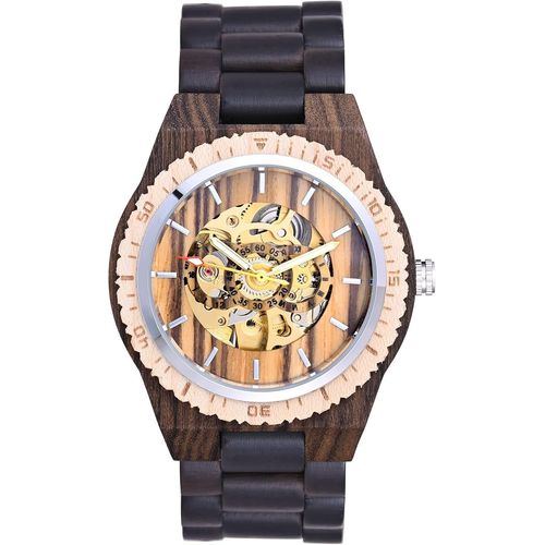 Ytseazn-Montre En Bois Pour Homme Montre Homme Montre Mécanique Automatique Homme Montres Bracelets Analogique