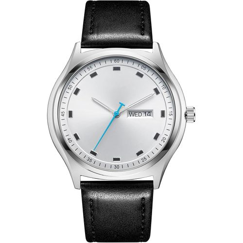 Ytseazn-Montre Homme Minimaliste Étanche Analogique Montres Hommes Bracelet Cuir Fenêtre De Date Et De Jour Lumineux Quartz Montre Pour Homme,Cadeau Homme