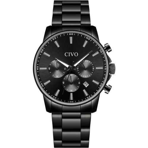 Ytseazn-Montre Chronographe Bracelet Homme Analogique Quartz Design Mode Cadeau