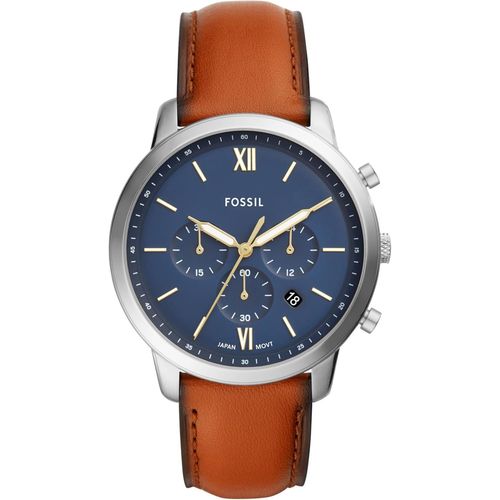 Ytseazn-Montre Homme Neutra Chrono,Boîtier De 44 Mm,Mouvement Chronographe À Quartz,Bracelet En Cuir