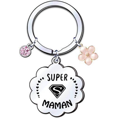 ytseazn-Cadeaux Maman Noël Porte-Clés Cadeau Maman Noël Maman Porte Clés Cadeau,Maman Originale Porte-Clés Pour Maman,Cadeau De Fête Des Mères,Cadeaux D'Anniversaire,Cadeaux Noël