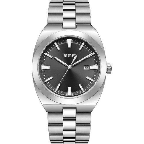 Ytseazn-Montre Analogique En Acier Inoxydable Pour Homme-Étanche-Date-Classique-Business-Cadeau Pour Homme