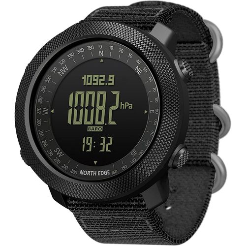 Ytseazn-Apache Montre De Sport Numérique Militaire Pour Homme Étanche 50 M Avec Chronomètre Alarme Compte À Rebours Double Temps Altimètre Baromètre Boussole Montres-Bracelets