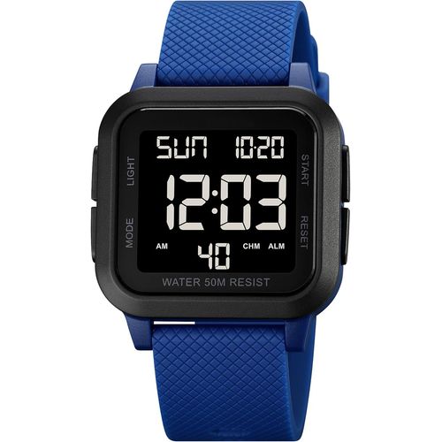Ytseazn-Montre Numérique Carrée À Led-Grands Chiffres-Pour Homme Et Femme-Unisexe-Montre De Sport Numérique Avec Alarme/Minuterie/Double Heure/Chronomètre/12/24 H
