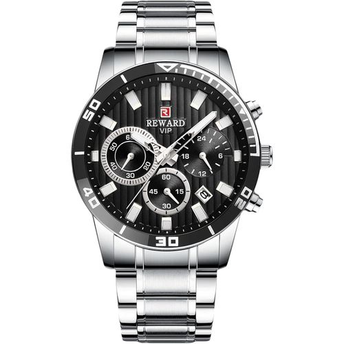Ytseazn-Affaires Montre Homme Lumineuses Montres Analogique Quartz Montre Avec Bracelet En Acier Inoxydable Chronographe Classique Montre Bracelet