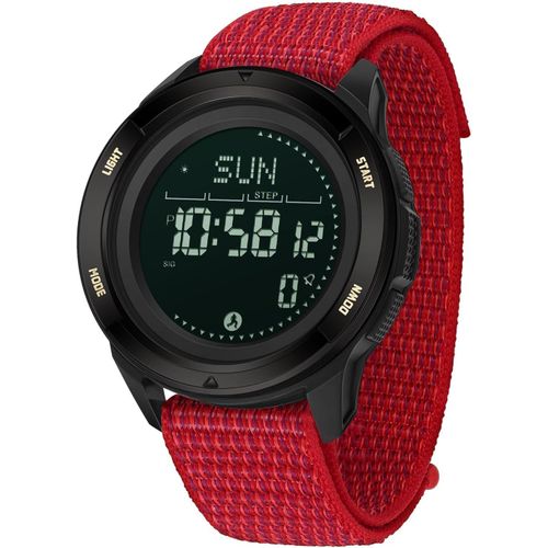 Ytseazn-Montre Sport Pour Homme Bracelet En Nylon Montre De Randonnée,Avec Métronome,Boussole Chronomètre,Podomètre Montre Numérique Digitale Étanche 5atm Cadran Bonne Lisibilité Dans La Nuit