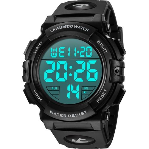 Ytseazn-Montre Digitale Homme Avec Chronomètre,Eclairage,Alarme,Calendrier-Montres Sport Avec Bracelet En Silicone