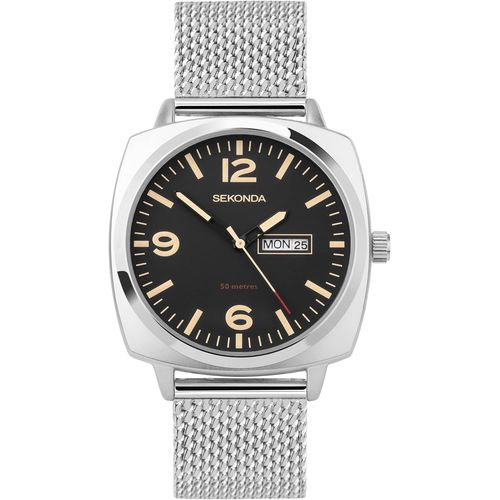 Ytseazn-Airborne Montre Chronographe Pour Homme Avec Affichage Analogique De La Date Et Bracelet En Acier Inoxydable 40 Mm