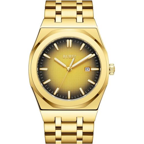 Ytseazn-Montre Homme Mode Étanche Analogique Quartz Montres,Montre-Bracelet En Acier Inoxydable Avec Date