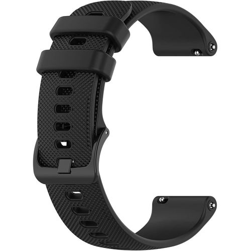 Ytseazn-20mm Bracelets De Montre,Silicone Souple Multicolore Bande Sport Remplacement Sangle Pour Garmin Venu Sq/Garmin Vivoactive 3/Vivoactive 3 Music(Noir),
